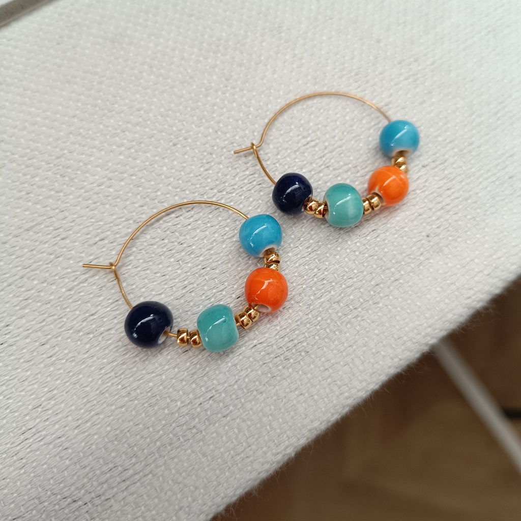 Pendientes Cerámica Arthis Multicolor