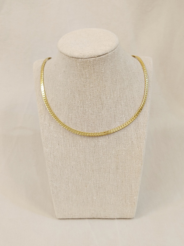 Collar Cadena Trenzada Dorado