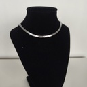 Collar Cadena Trenzada Plateado