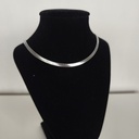 Collar Espiga Plano Midi Plateado