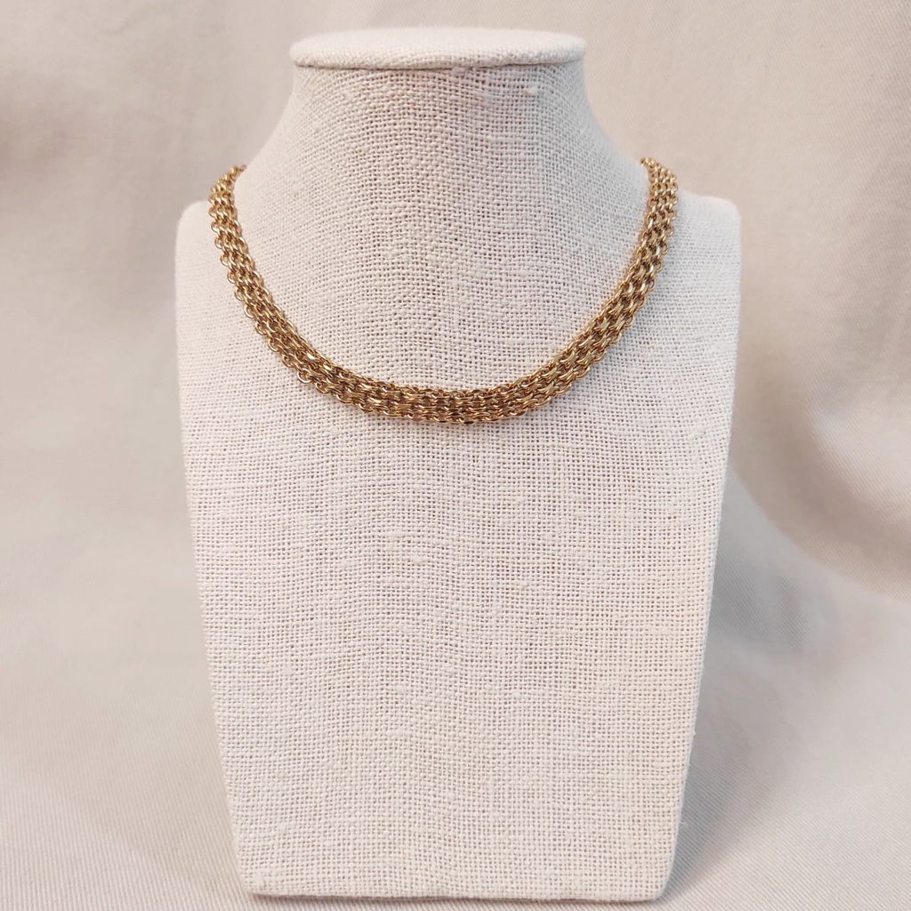 Collar cadena dorada de grosor medio
