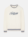 Sudadera Relaxed Fit Retro Crema  - Silbon