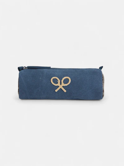 Estuche Sport Tejido Etnico Azul Marino - Silbon