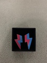 Pendientes Metacrilato Rayo Doble Color