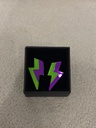 Pendientes Metacrilato Rayo Doble Color
