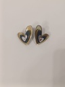Pendientes Metacrilato Corazón Triple Color