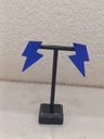 Pendientes Metacrilato Rayo Azul
