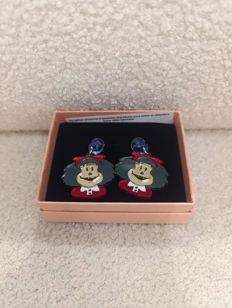 Pendientes Metacrilato Mafalda