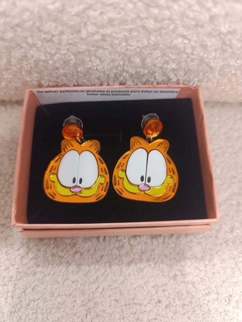 Pendientes Metacrilato Gato Garfield