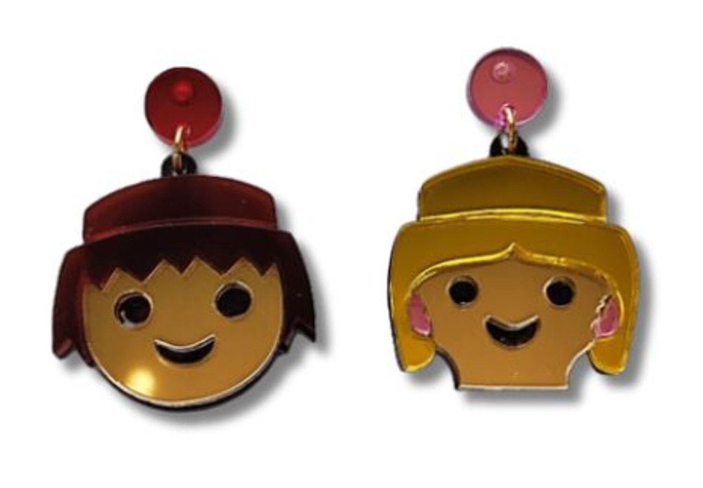 Pendientes Metacrilato Playmobil