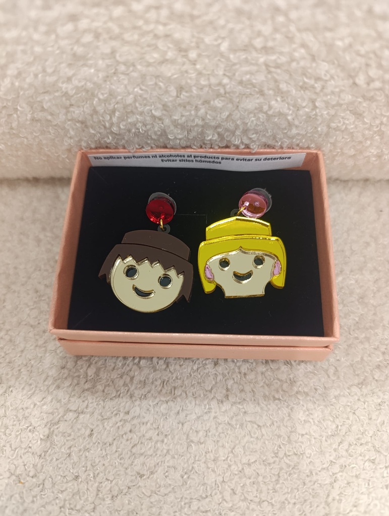 Pendientes Metacrilato Playmobil