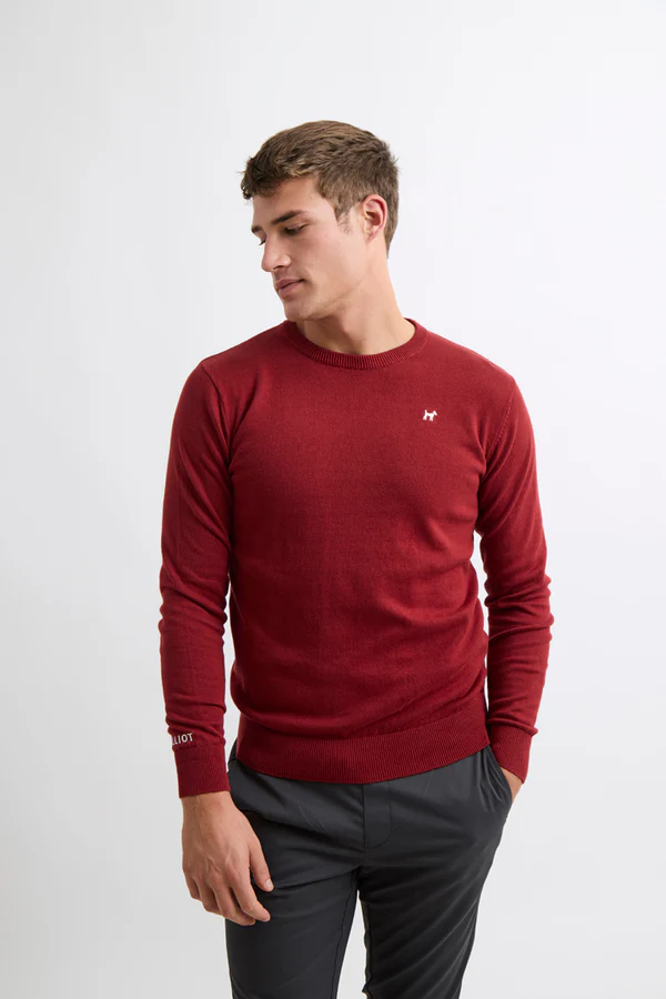Jersey Cuello Redondo Burdeos - Williot