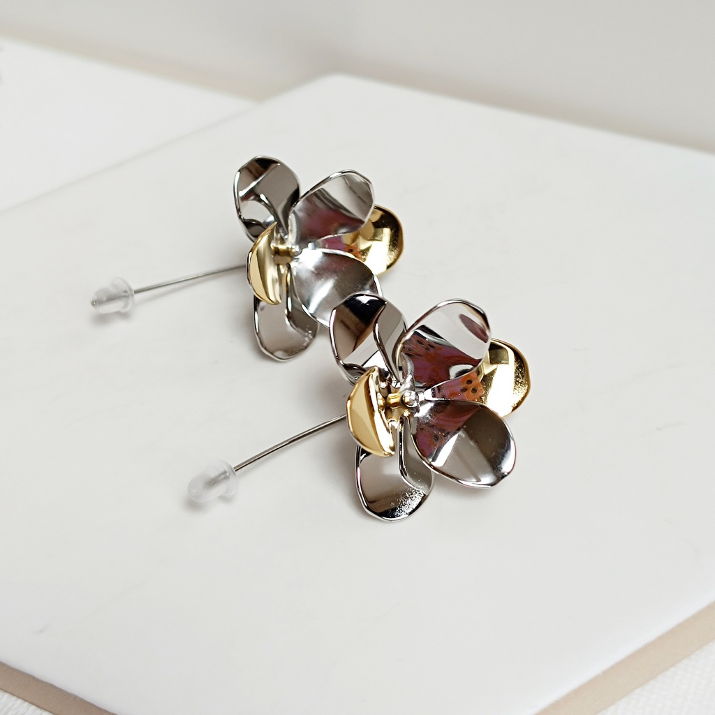 Pendientes Flor Bicolor
