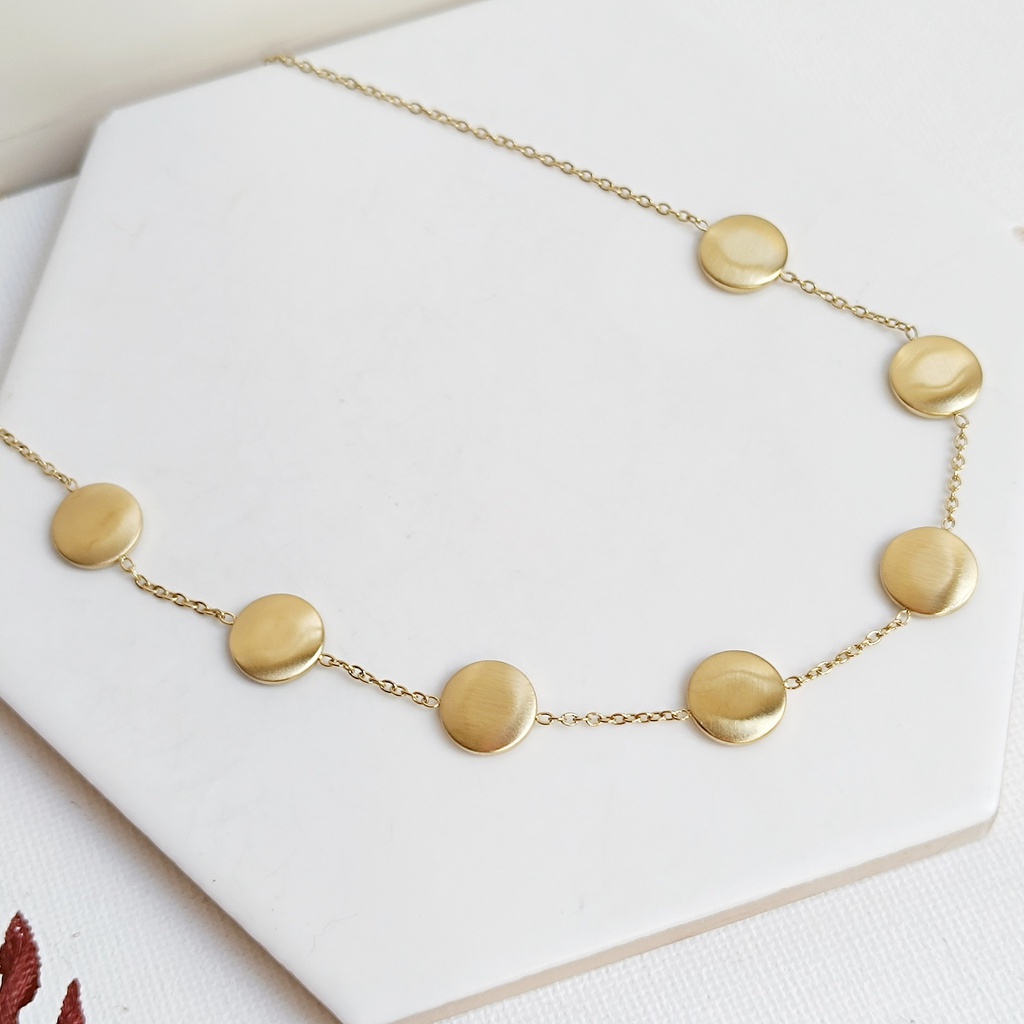 Collar Círculos Dorado