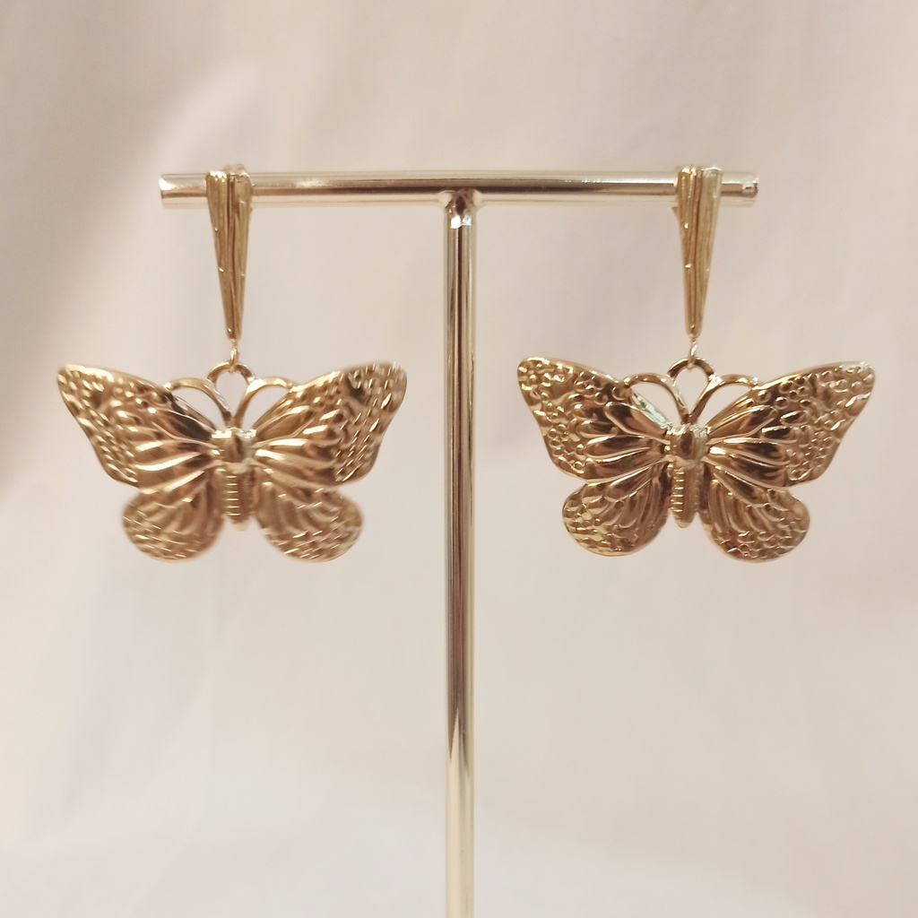 Pendientes Maxi Mariposa Dorado