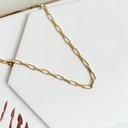 Collar Cadena Eslabones Dorado