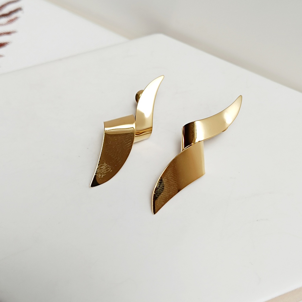 Pendientes Rizo Dorado