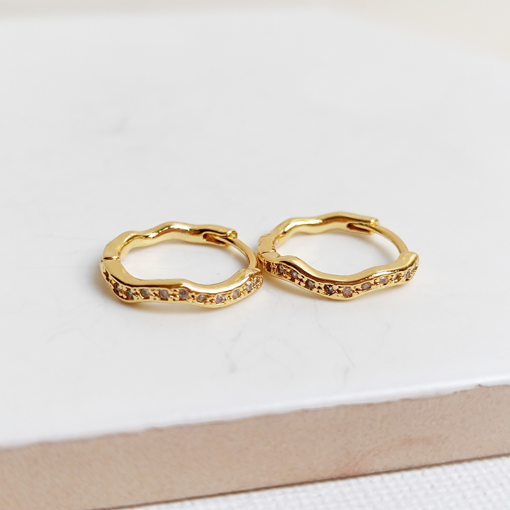 Aros Mini Circonitas Dorado