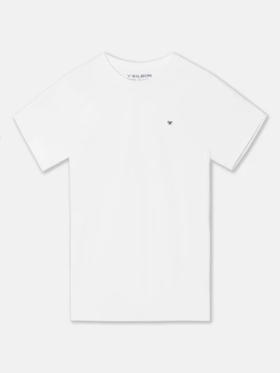 Camiseta Silbon Minilogo Blanco- Silbon