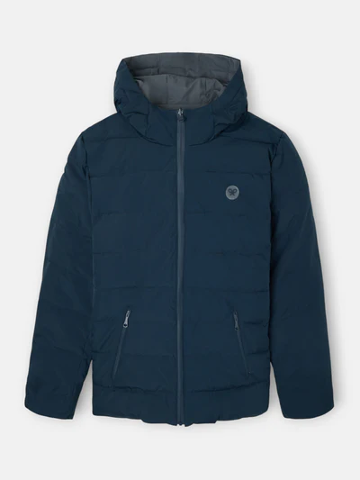 Abrigo Técnico Reversible Capucha Gris Marino - Silbon