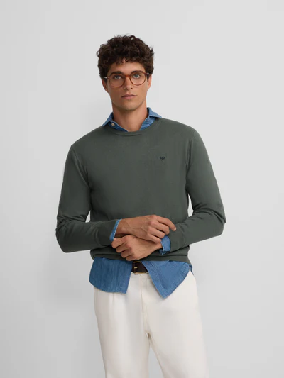 Jersey Classic Cuello Redondo Verde Claro - Silbon