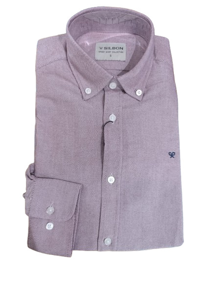 Camisa Sport Oxford Raqueta Burdeos - Silbon