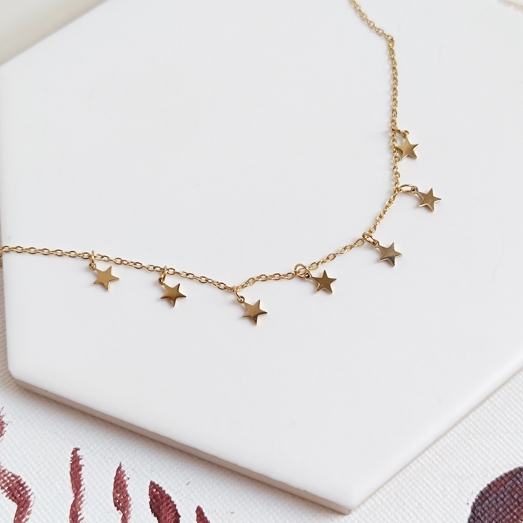 Collar Estrellas Dorado