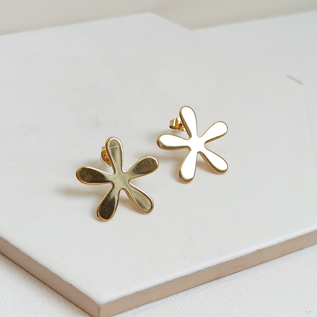 Pendientes Flor Dorado