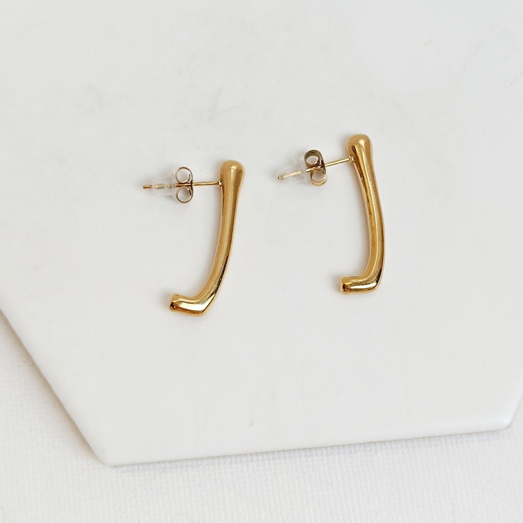 Pendientes Jota Dorado