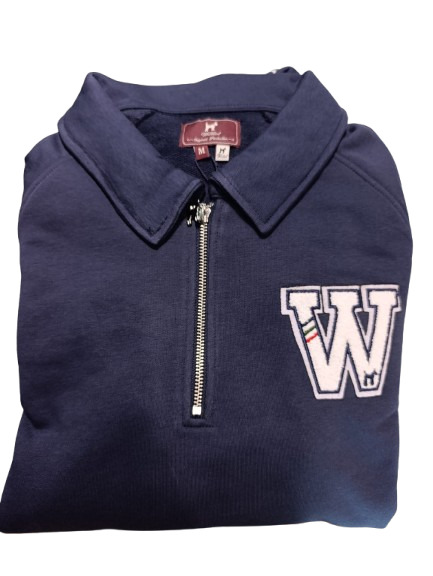 Sudadera Polo Zip Marino - Williot