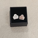 Pendientes Metacrilato Peinetas Fallera Plata