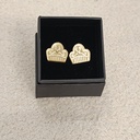 Pendientes Metacrilato Peinetas Fallera Dorado