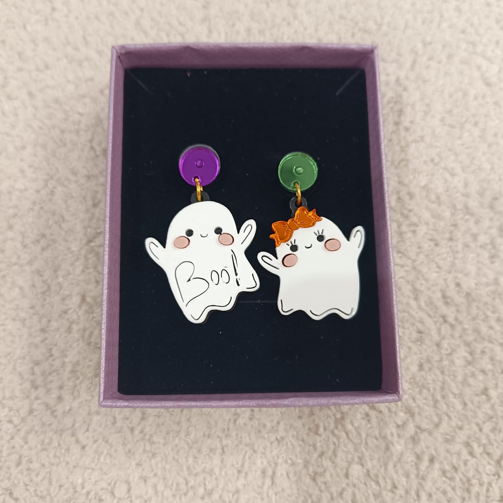 Pendientes Metacrilato Fantasmas Halloween