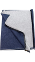 Bufanda Azul Reversible Gris Simple Stroget