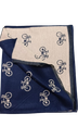 Bufanda Azul Reversible Camel Bicicletas Stroget