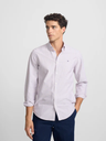 Camisa Sport Oxford Raqueta Rayas Burdeos - Silbon