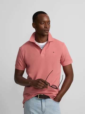 Polo Clásico Liso Coral - Silbon