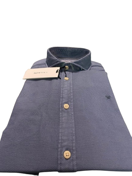 Camisa Sport Estructura Logo Azul Indigo - Silbon