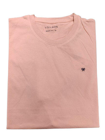 Camiseta Minilogo Rosa - Silbon
