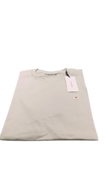 Camiseta Lisa Minilogo Parche Verde Claro - Silbon