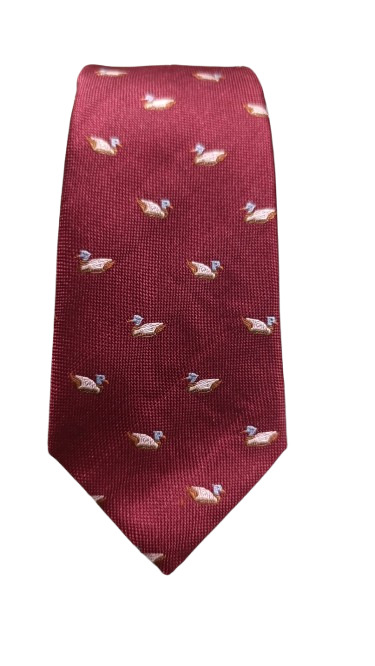 Corbata Burdeos Con Patos - Stroget