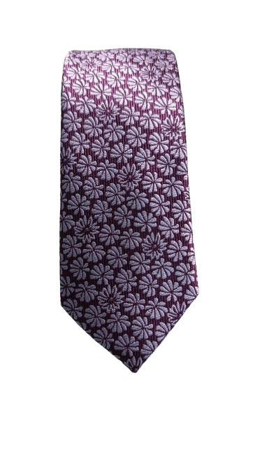 Corbatín Morado Con Flores En Azul - Stroget