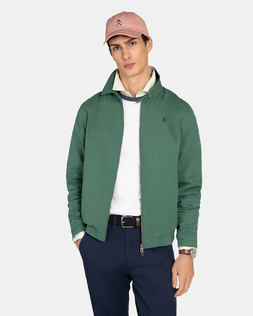 Chaqueta Harrington Cuello Camisero Garden Green - Harper &amp; Neyer