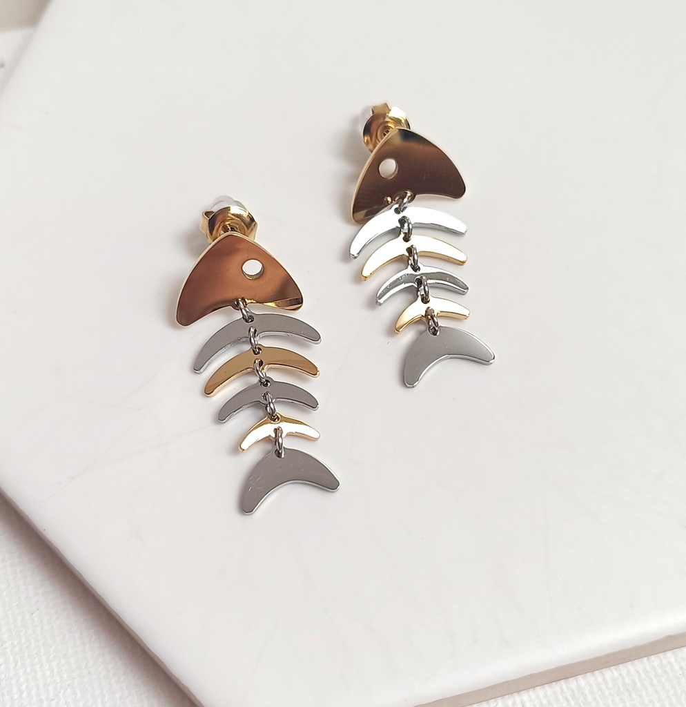 Pendientes Raspa Bicolor