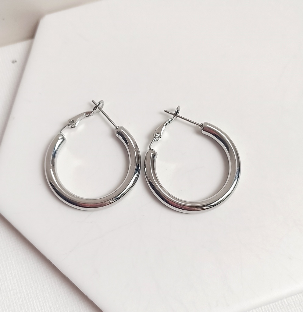 Aros Básicos Plateado