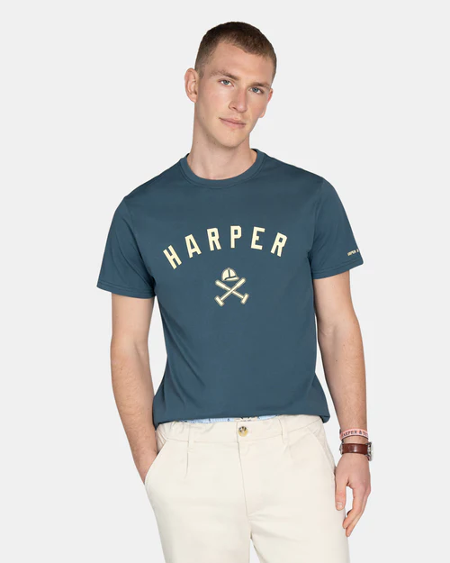 Camiseta New England Navy Gray - Harper &amp; Neyer
