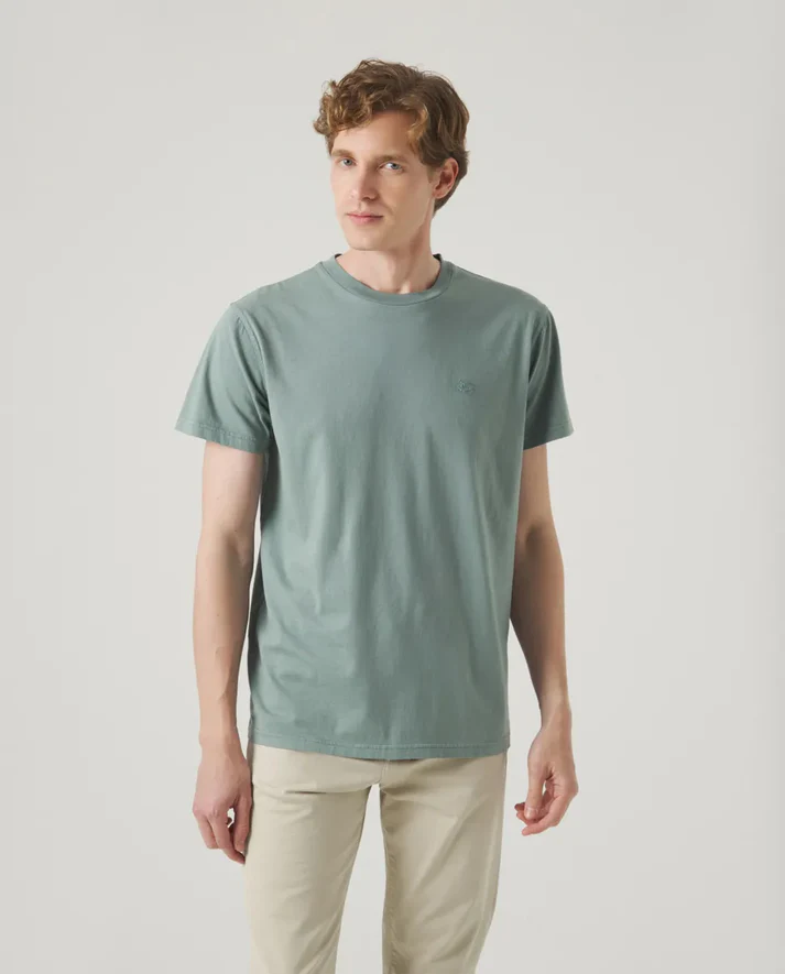 Camiseta Classic Organic Verde Grisaceo - Scotta