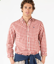 Camisa Cuadros Vichy Rojo Burdeos - El Ganso