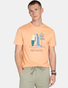 Camiseta Breaklines Coral Peach - Harper &amp; Neyer