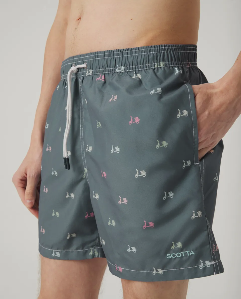 Bañador Logo Bico Azul Grisáceo - Scotta